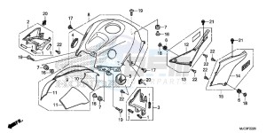 CBR600RAD CBR600RR ABS UK - (E) drawing TOP SHELTER