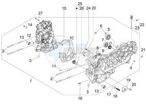 GTS 300 ie USA drawing Crankcase