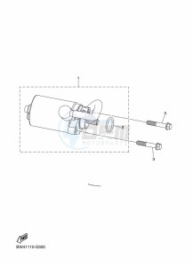 YFZ50 (BW4L) drawing STARTING MOTOR