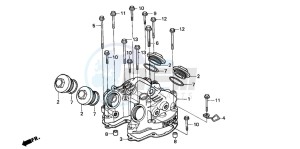 NX500 DOMINATOR drawing CYLINDER HEAD COVER