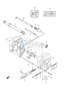 DF 9.9A drawing Clamp Bracket w/Remote Control