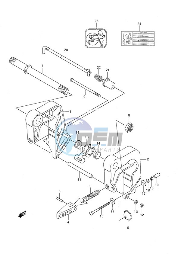 Clamp Bracket w/Remote Control