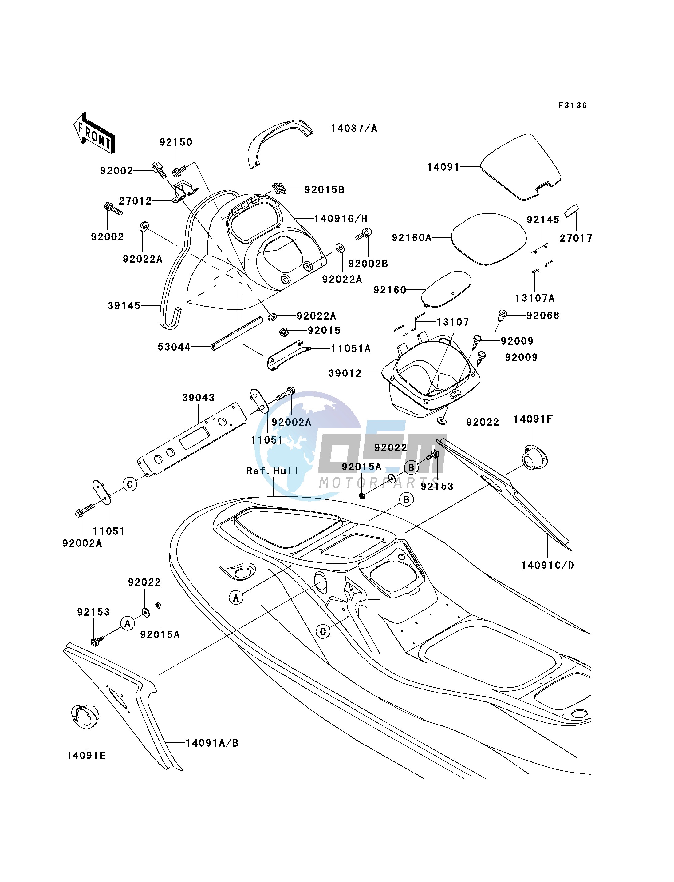 HULL MIDDLE FITTINGS