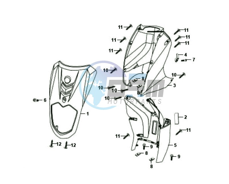 FR PLATE / INNER PROTECTOR / INDICATORS