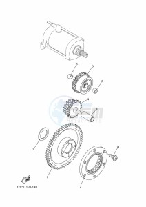 YFM700FWBD KODIAK 700 EPS (BGFM) drawing STARTER CLUTCH