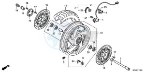 GL18009 NZ / AB NAV - (NZ / AB NAV) drawing FRONT WHEEL