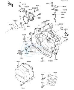 KX 250 D [KX250] (D2) [KX250] drawing ENGINE COVERS_WATER PUMP