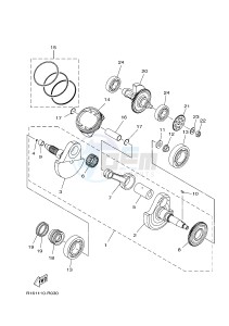 YFM700FWB KODIAK 700 KODIAK 700 HUNTER (B16N) drawing CRANKSHAFT & PISTON