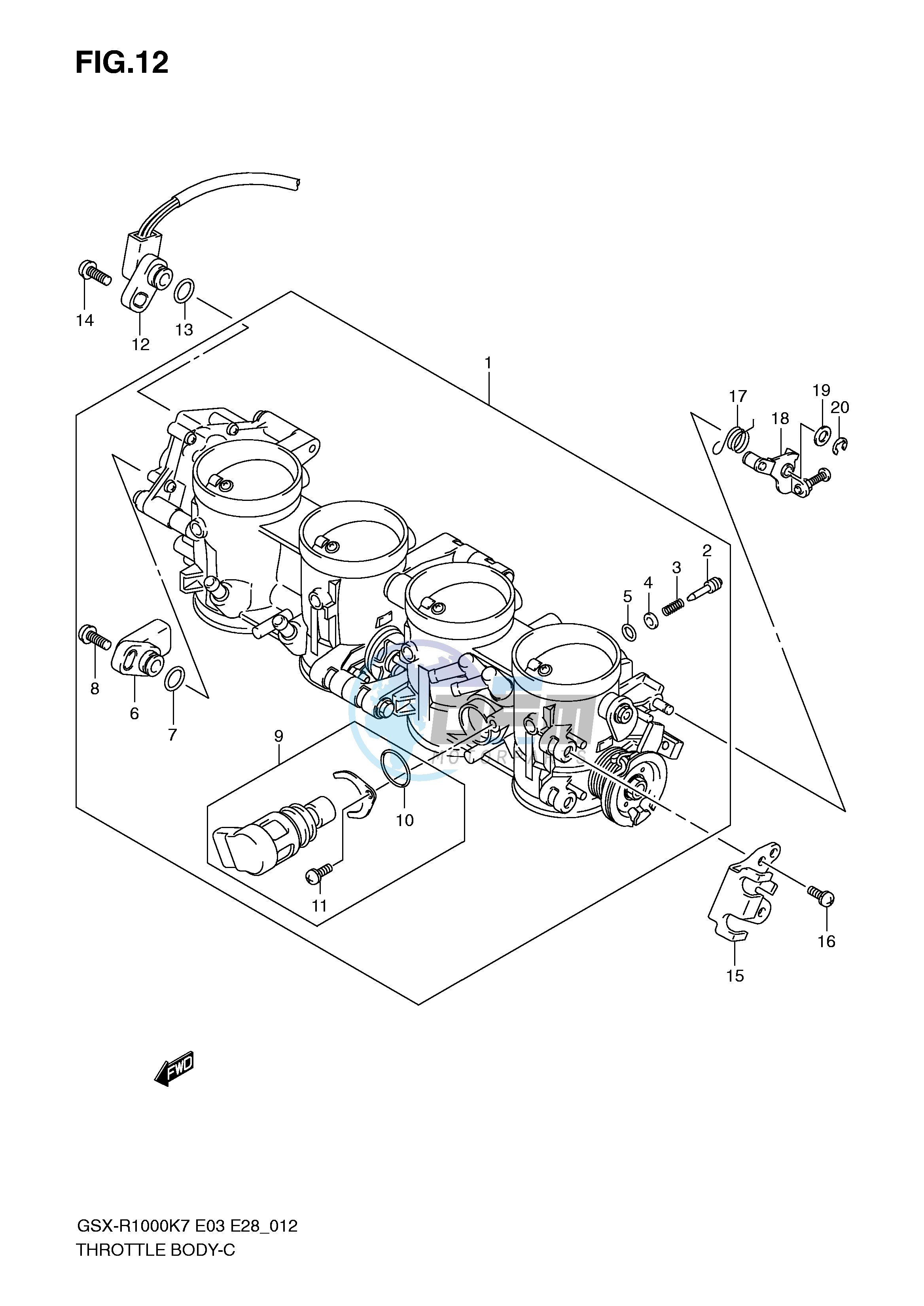 THROTTLE BODY (MODEL K7)