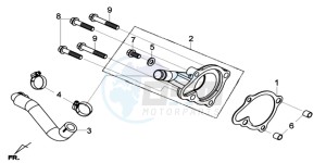 GTS 125I EURO4 SPORT L7 drawing WATERPOMP COVER