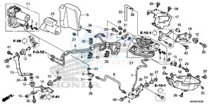 CBR1000SAG CBR1000 ED drawing FRONT POWER UNIT/ FRONT VALVE UNIT