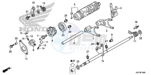 TRX420FA6F TRX420F Australia - (U) drawing GEARSHIFT FORK