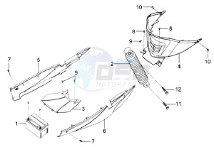 MIO 100 HU10W8-6 drawing REAR SUSPENSION - COWLING