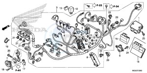 NC700SDD NC700S Dual Cluth ABS 2ED drawing WIRE HARNESS