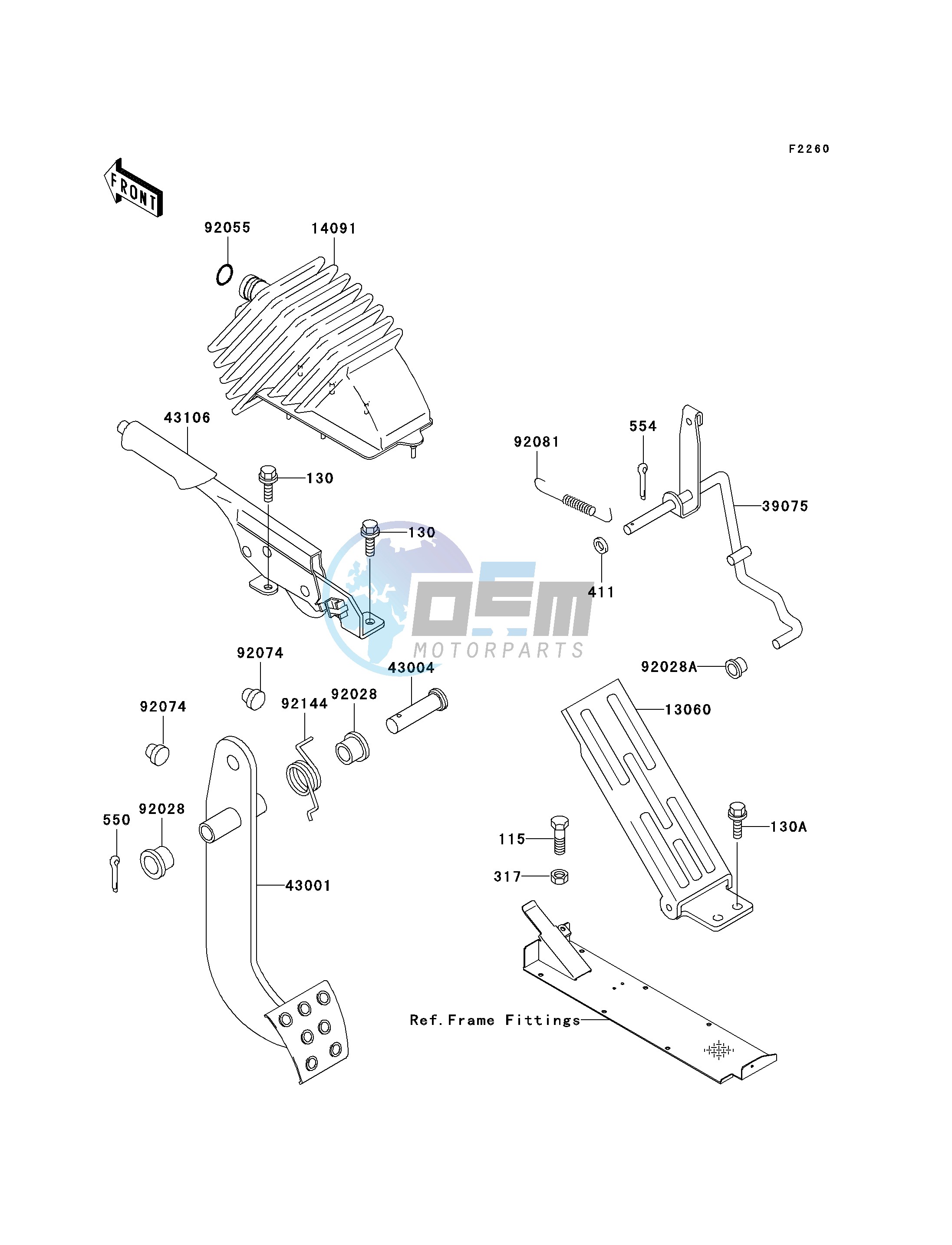 BRAKE PEDAL_THROTTLE LEVER