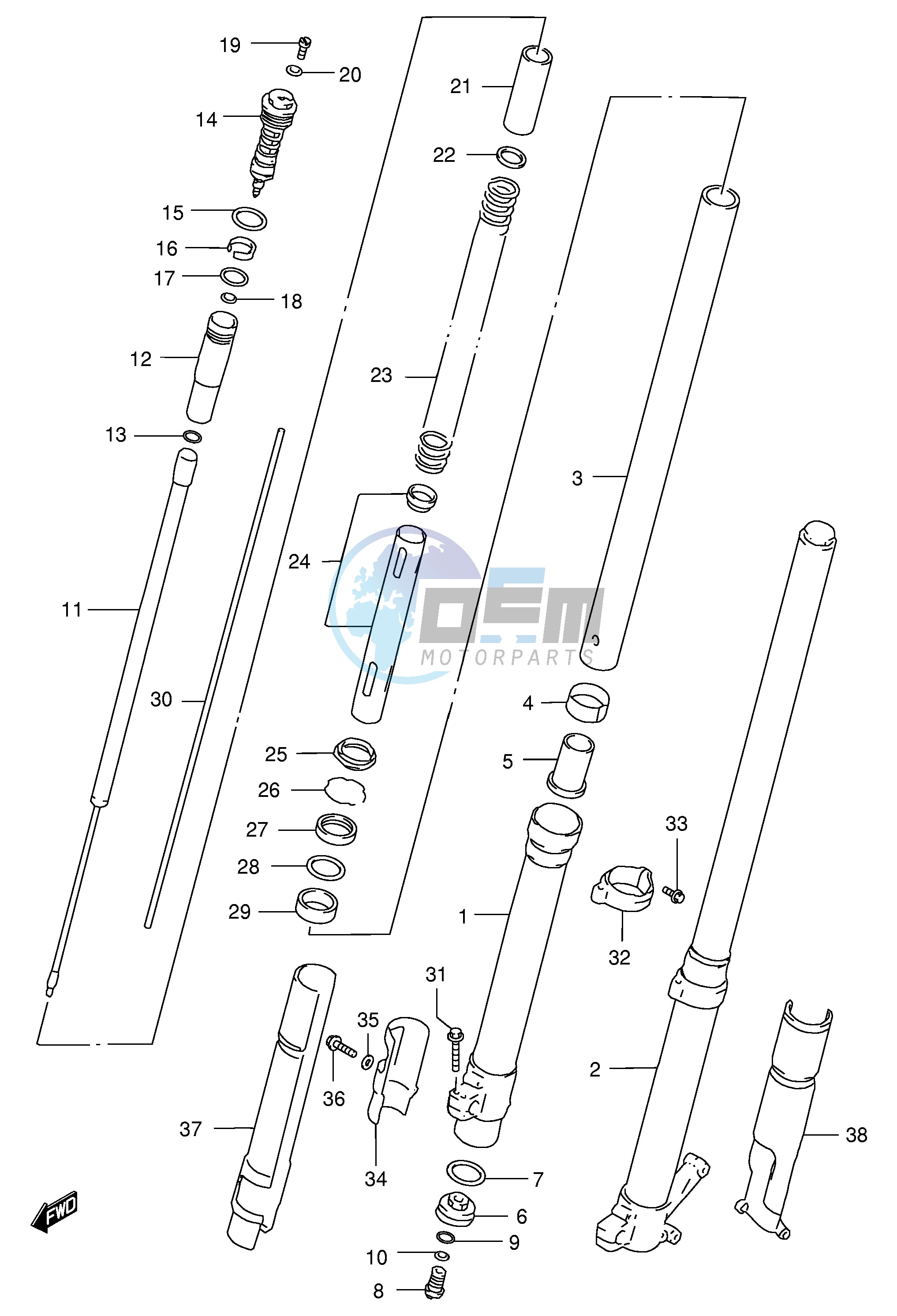 FRONT DAMPER (MODEL T)