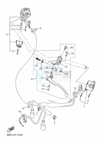 MT-03 MTN320-A (B6W6) drawing HANDLE SWITCH & LEVER