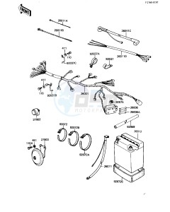 KZ 250 W [LTD BELT] (W1) [LTD BELT] drawing CHASSIS ELECTRICAL EQUIPMENT