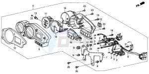 RVF750R drawing METER