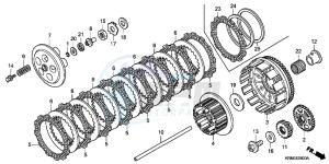 CRF250RC drawing CLUTCH