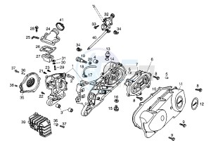 PADDOCK - 50 cc drawing CRANKCASE