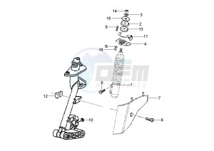 LX 2T 50 drawing Front shock absorber