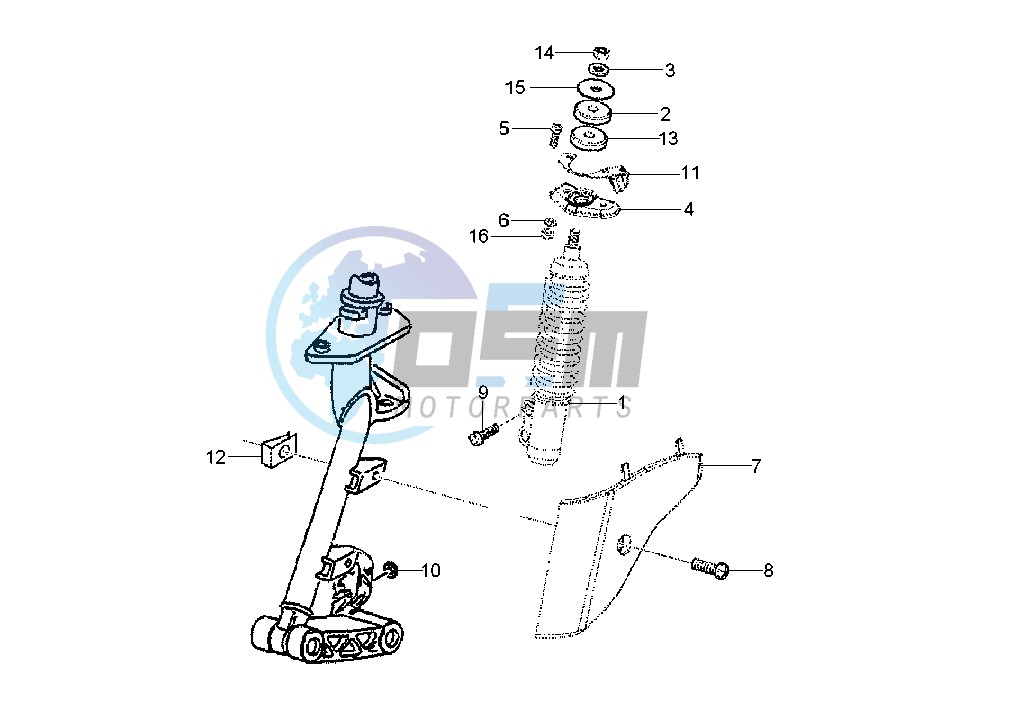 Front shock absorber