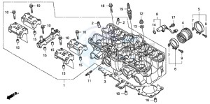 CB1300A CB1300SUPER FOUR drawing CYLINDER HEAD