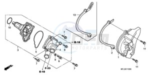 CBR1000RA9 UK - (E / ABS MME) drawing WATER PUMP