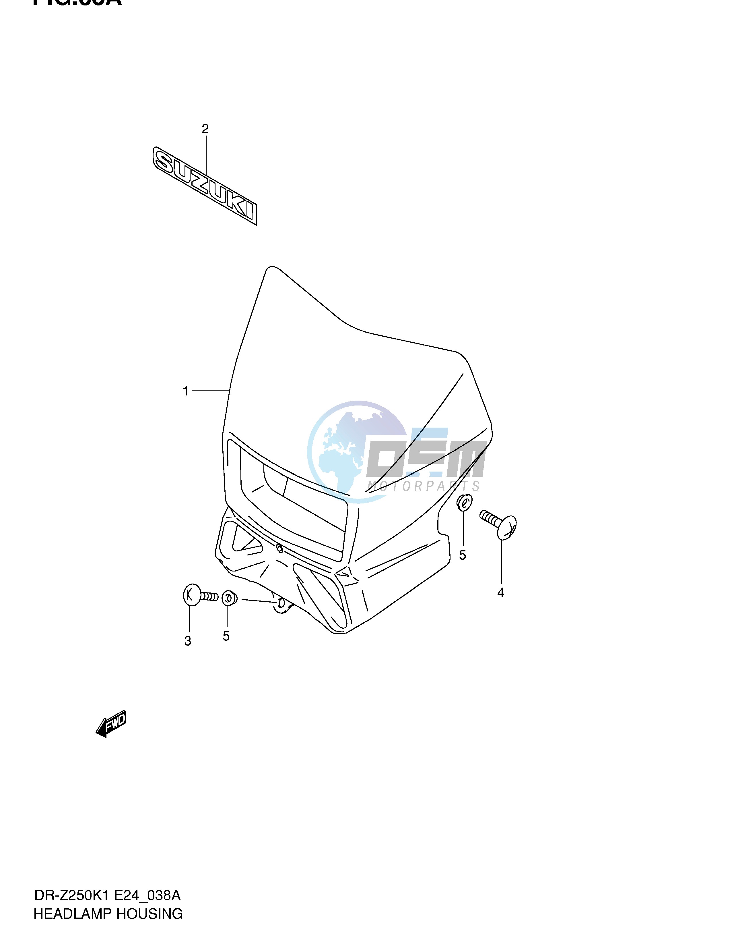 HEADLAMP COVER (MODEL K2 K3 K4 K5)