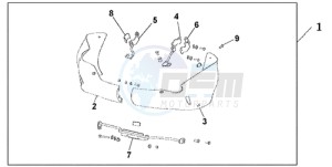 NT700VA Europe Direct - (ED) drawing UNDERCOWL