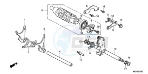 VFR800XC drawing GEARSHIFT DRUM