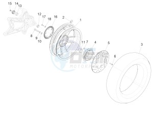 SUPER GTS 125 4T 3V IGET ABS E3 (APAC) drawing Rear wheel