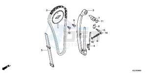 CRF100FD CRF100F Europe Direct - (ED) drawing CAM CHAIN