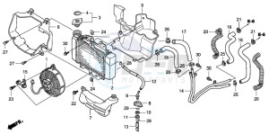 SH150 125 drawing RADIATOR