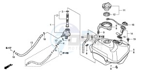 NVS502SH drawing FUEL TANK