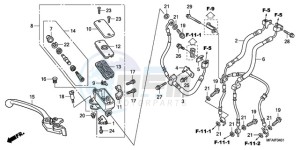 CBF1000T9 Europe Direct - (ED) drawing FR. BRAKE MASTER CYLINDER (CBF1000A/T/S)