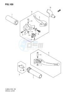 VL800 INTRUDER EU drawing HANDLE LEVER