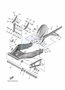 MT-09 SP MTN890D (BAMF) drawing REAR ARM