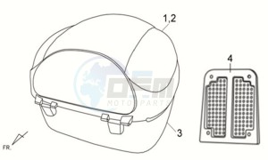 FIDDLE II 125S drawing LUGGAGE RACK