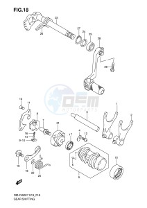 RM-Z450 (E19) drawing GEAR SHIFTING