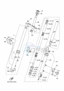 XSR700 MTM690 (BU32) drawing FRONT FORK