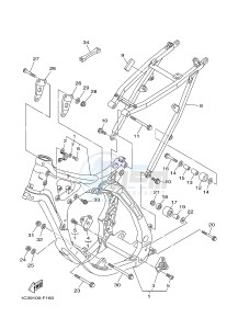 YZ125 (1SR9 1SRA 1SRB 1SRC 1SRC) drawing FRAME