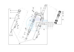 X8 200 drawing Front Fork