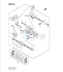 AN400Z drawing REAR CALIPER (AN400ZAL1 E19)