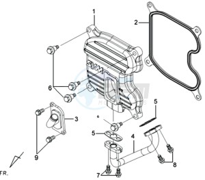 GTS 250 EURO3 drawing CYLINDER HEAD COVER