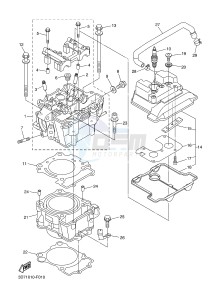 WR250R (32DW 32DV 32DX) drawing CYLINDER