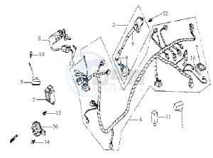 JUNGLE - drawing WIRING HARNASS - ELECTRONIC PARTS