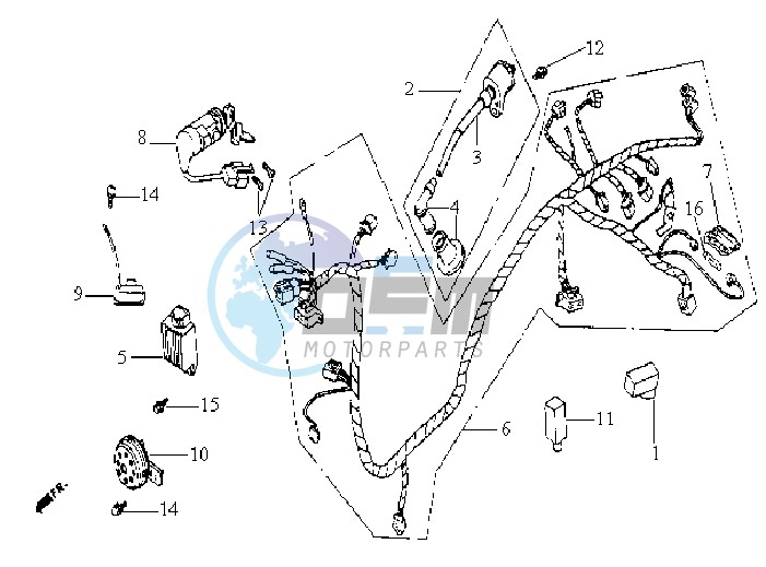 WIRING HARNASS - ELECTRONIC PARTS