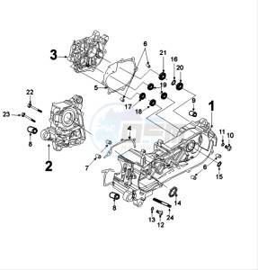 Tweet 125 V drawing CRANKCASE